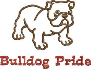 Picture of Bulldog Pride Machine Embroidery Design