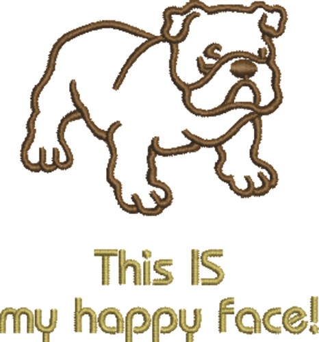 My Happy Face Machine Embroidery Design