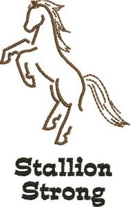 Picture of Stallion Strong Machine Embroidery Design
