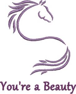 Picture of Youre A Beauty Machine Embroidery Design