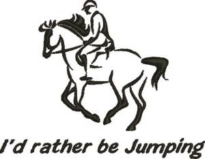 Picture of Rather Be Jumping Machine Embroidery Design