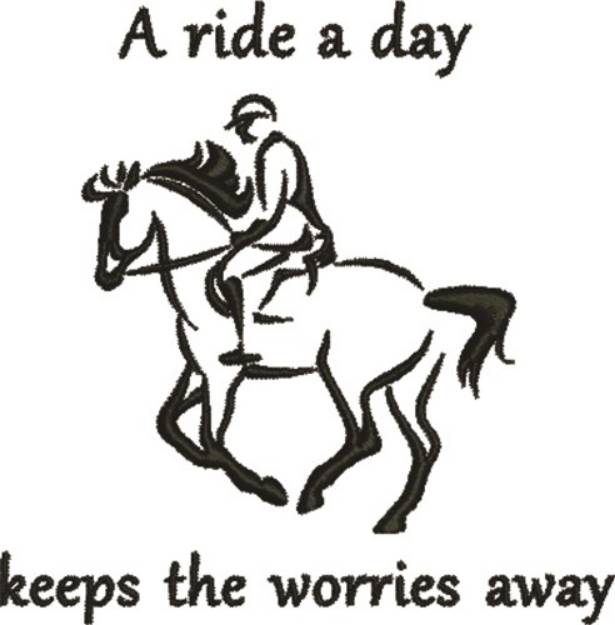 Picture of Ride A Day Machine Embroidery Design