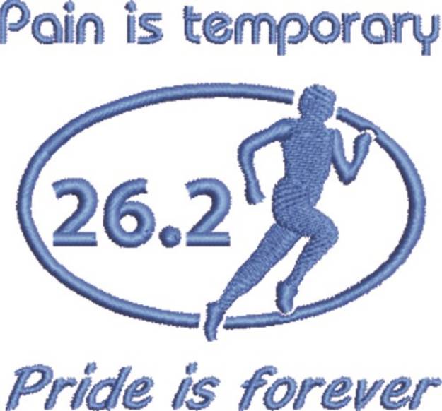 Picture of Pain Is Temporary Machine Embroidery Design