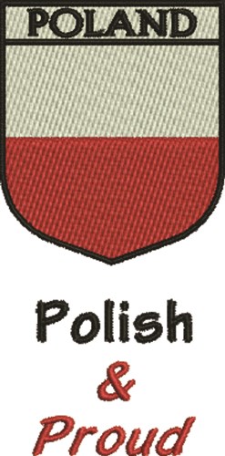 Polish & Proud Machine Embroidery Design