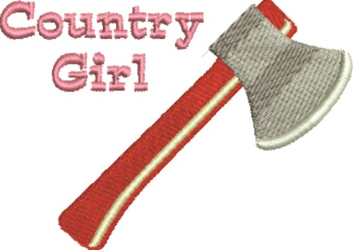 Country Girl Machine Embroidery Design