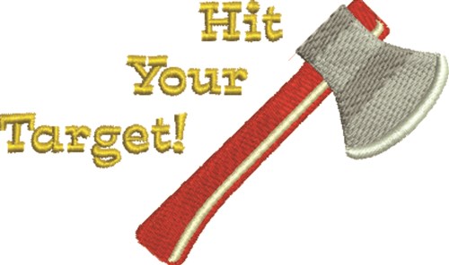 Hit Your Target Machine Embroidery Design