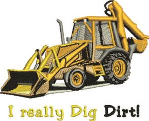 Picture of Dig Dirt Machine Embroidery Design