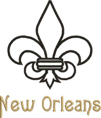 New Orleans Machine Embroidery Design