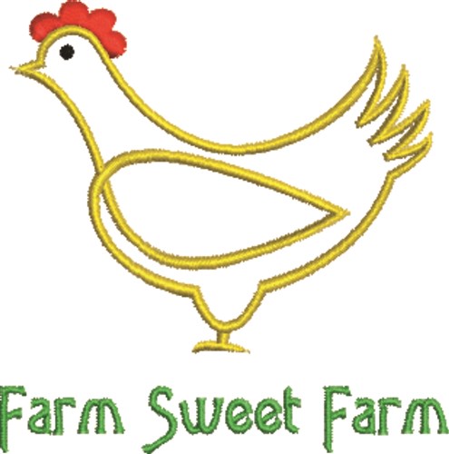 Farm Sweet Farm Machine Embroidery Design
