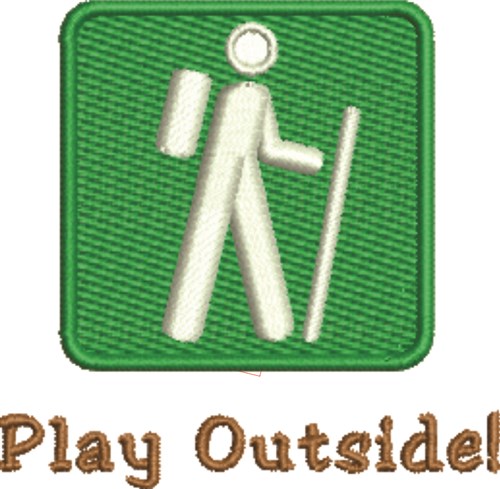 Play Outside Machine Embroidery Design
