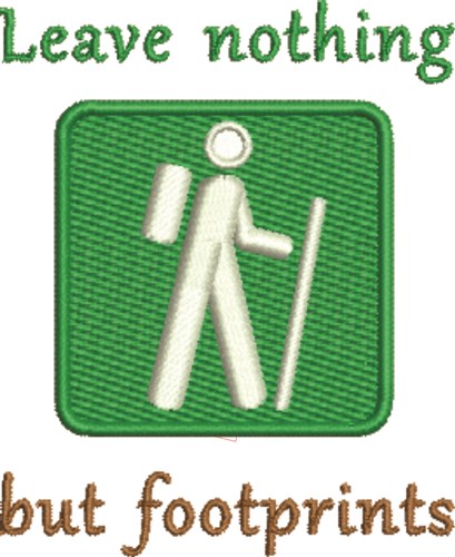 Leave Nothing Machine Embroidery Design