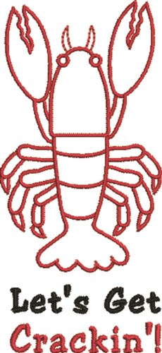 Lets Get Crackin Machine Embroidery Design