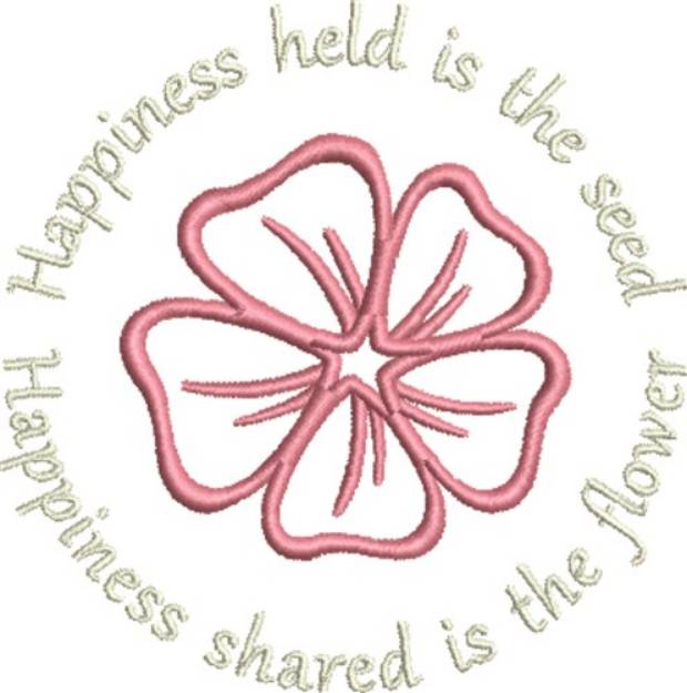 Picture of Happiness Shared Machine Embroidery Design
