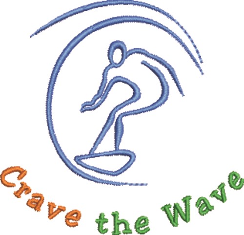 CraveThe Wave Machine Embroidery Design