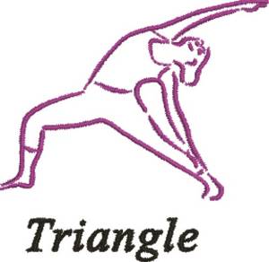 Picture of Traingle Pose Machine Embroidery Design