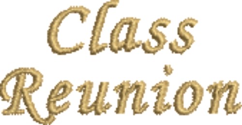 Class Reunion Machine Embroidery Design