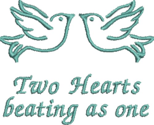 Dove Pair  Sweethearts Machine Embroidery Design
