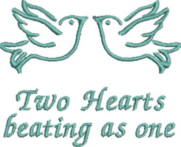 Picture of Dove Pair  Sweethearts Machine Embroidery Design
