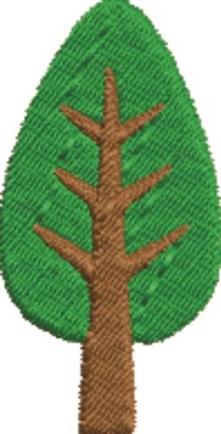 Picture of Green Tree Machine Embroidery Design