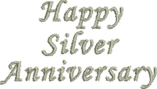 Picture of Silver Anniversary Machine Embroidery Design