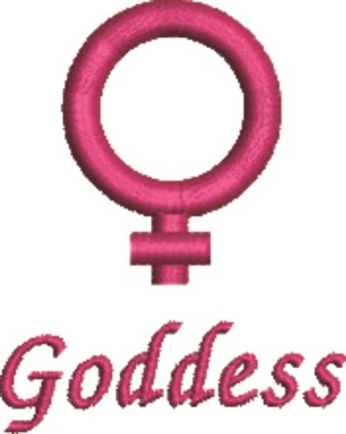 Picture of Godess Female Symbol Machine Embroidery Design