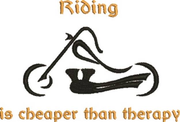 Picture of Abstract Motorcycle Riding Therapy Machine Embroidery Design