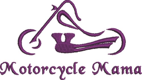 Abstract Motorcycle Mama Machine Embroidery Design