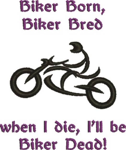 Picture of Abstract Motorcycle Biker Dead Machine Embroidery Design