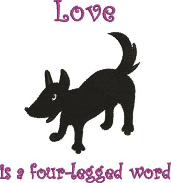 Picture of Puppy Dog Love Machine Embroidery Design