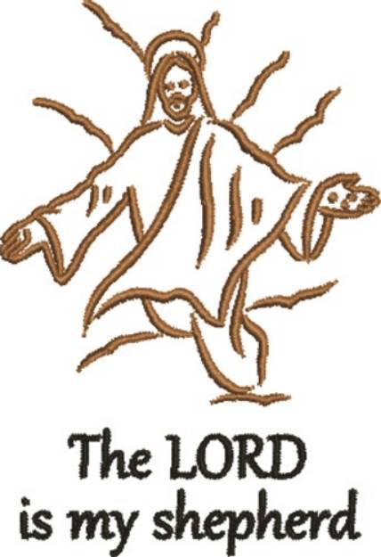 Picture of Jesus Christ Lord Shepherd Machine Embroidery Design