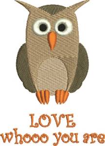Picture of Owl Love Yourself Machine Embroidery Design