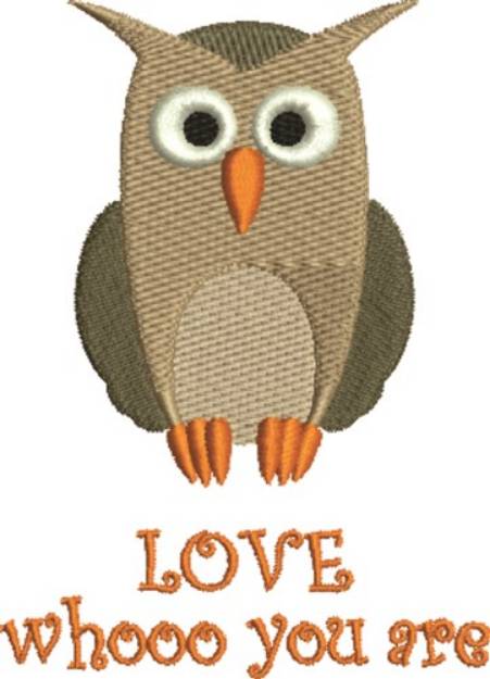 Picture of Owl Love Yourself Machine Embroidery Design