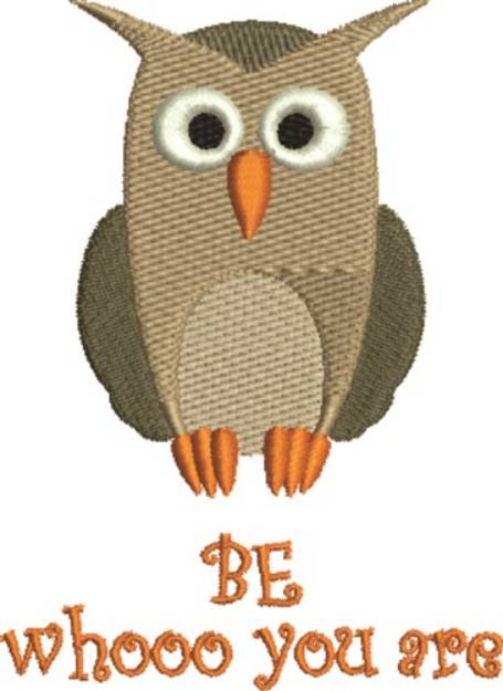 Picture of Owl Be Yourself Machine Embroidery Design