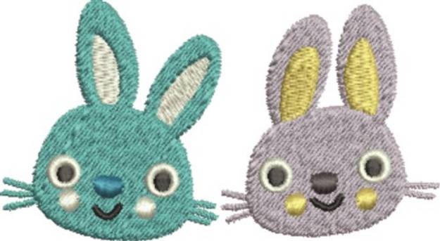 Picture of Hoppy Easter Bunnies Machine Embroidery Design