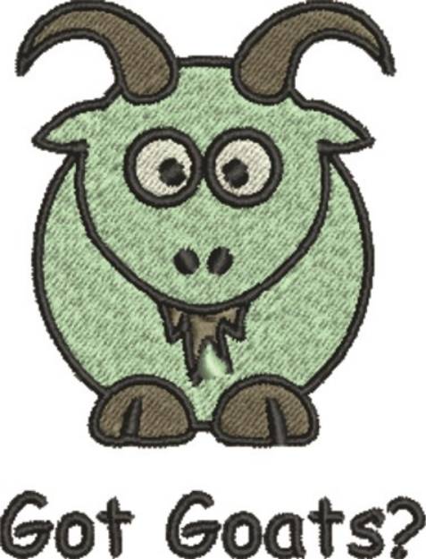 Picture of Got Goats? Machine Embroidery Design