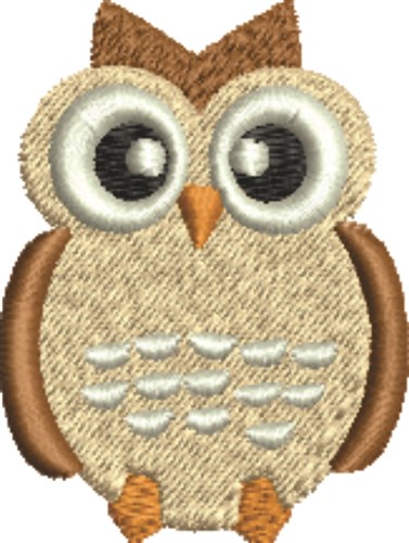 Owl Is Watching Machine Embroidery Design