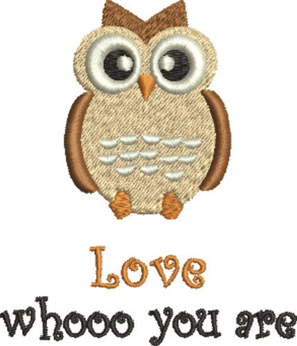 Owl Love Yourself Machine Embroidery Design