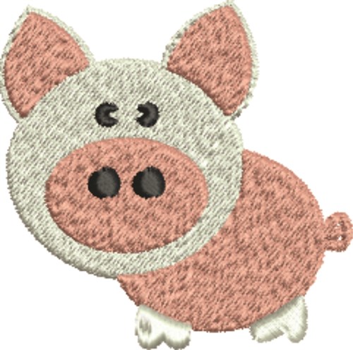 I Love Pigs Machine Embroidery Design