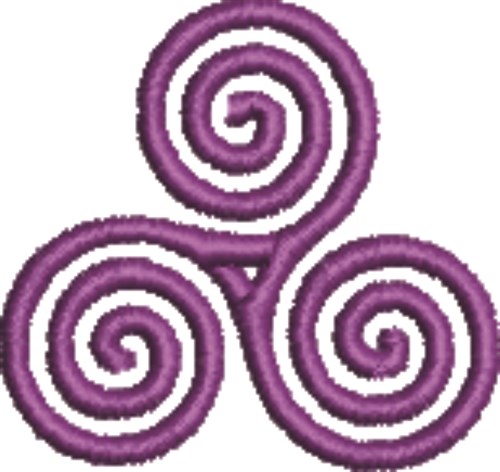 Spiral Machine Embroidery Design