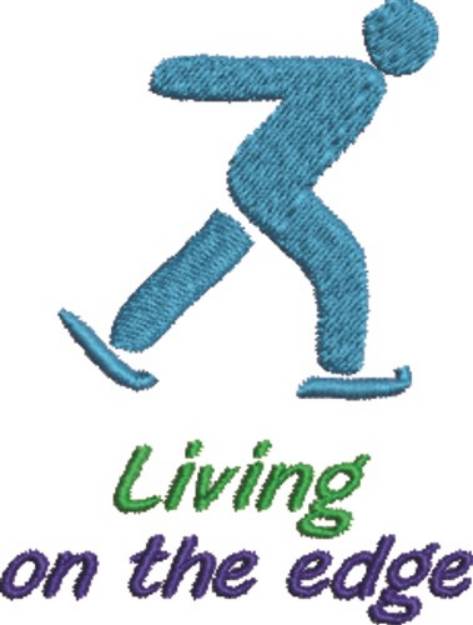 Picture of Skater Living On Edge Machine Embroidery Design