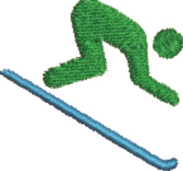 Picture of Lets Go Skiing Machine Embroidery Design