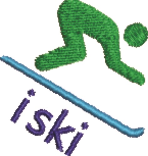 ISki Machine Embroidery Design