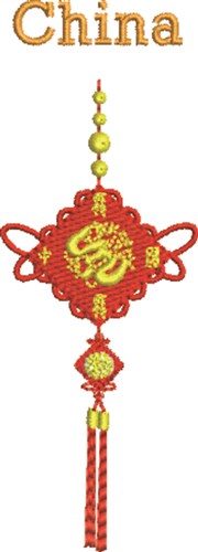 Lantern China Machine Embroidery Design