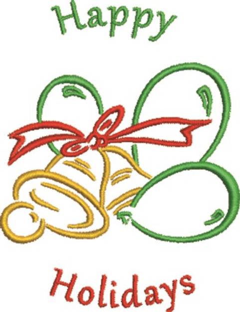 Picture of Holidays Bells Machine Embroidery Design