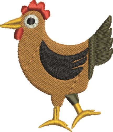 Chicken Bird Machine Embroidery Design