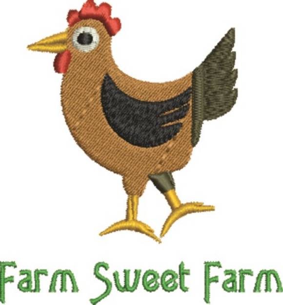 Picture of Chicken Farm Machine Embroidery Design