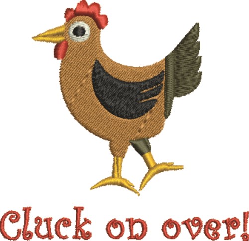 Chicken Cluck Machine Embroidery Design