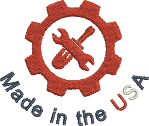 Gearhead USA Machine Embroidery Design
