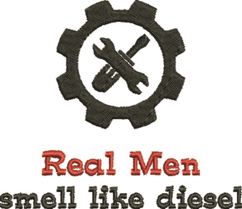 Real Men Machine Embroidery Design