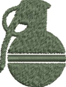Picture of Grenade Silhouette Machine Embroidery Design